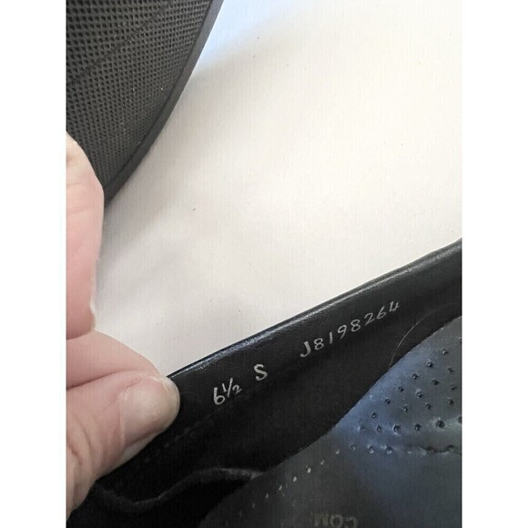 SAS Weave Black Comfort Slip On Loafer 6.5 Slim USA Made Hand Crafted Shoes - Picture 2 of 7